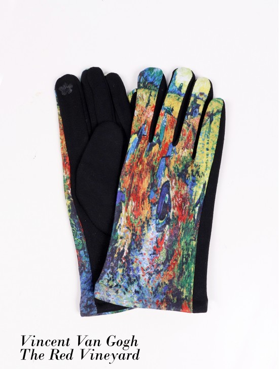 Oil Painting Design Touch Screen Glove